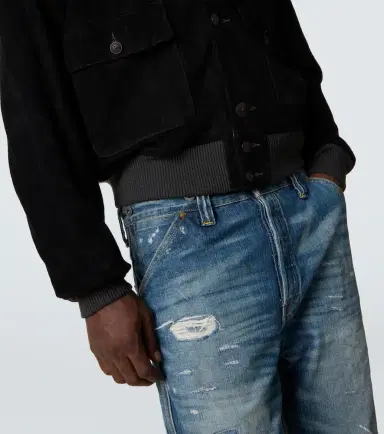 RRL Mason suede bomber jacket | Thumbnail 7