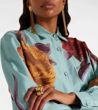 La DoubleJ Boy floral silk shirt | Thumbnail 6