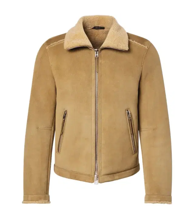 Tom Ford Shearling-trimmed leather jacket