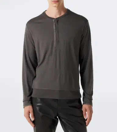 Tom Ford Wool, cashmere, and silk Henley shirt | Thumbnail 4