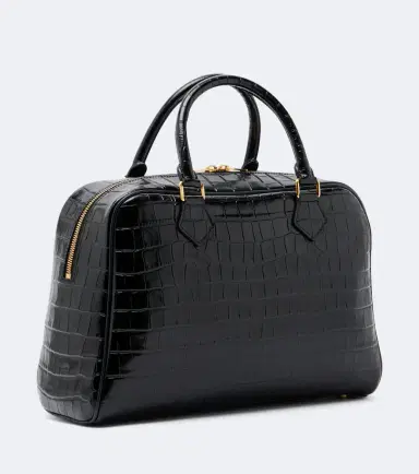 Nili Lotan Jaclyn croc-effect leather bowling bag | Thumbnail 3