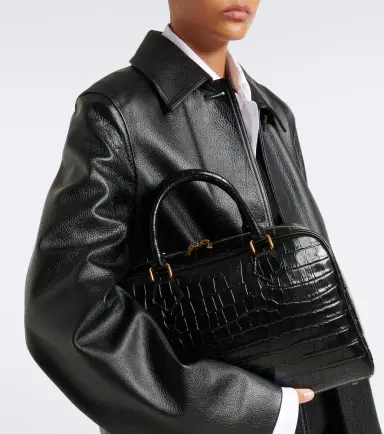 Nili Lotan Jaclyn croc-effect leather bowling bag | Thumbnail 5
