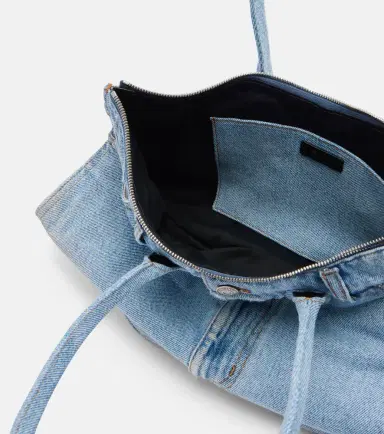 McQueen Manta Medium denim shoulder bag | Thumbnail 6