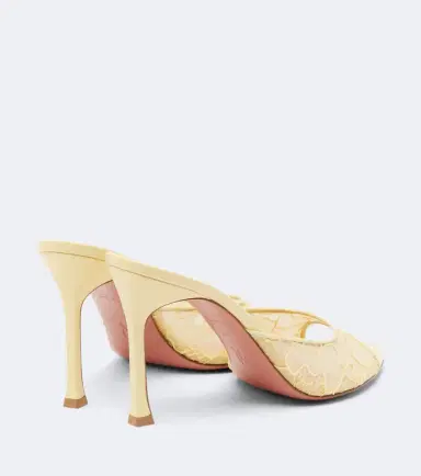 Amina Muaddi Alexa lace mules | Thumbnail 2 Amina Muaddi Alexa lace mules | Thumbnail 2