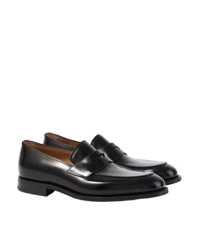 Hertford leather penny loafers