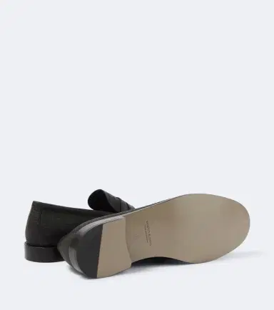 Manolo Blahnik Croc-effect leather penny loafers | Thumbnail 3