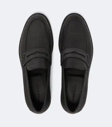 Manolo Blahnik Croc-effect leather penny loafers | Thumbnail 5
