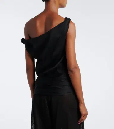 Proenza Schouler Zafira asymmetric cotton jersey top | Thumbnail 2