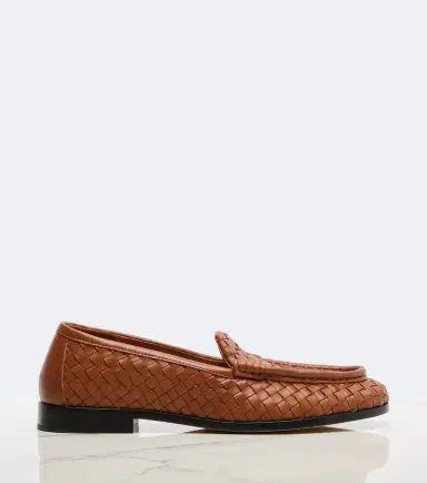 Bottega Veneta Silenzio Intrecciato leather loafers | Thumbnail 2