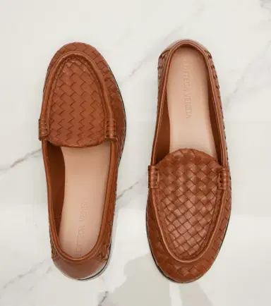 Bottega Veneta Silenzio Intrecciato leather loafers | Thumbnail 3