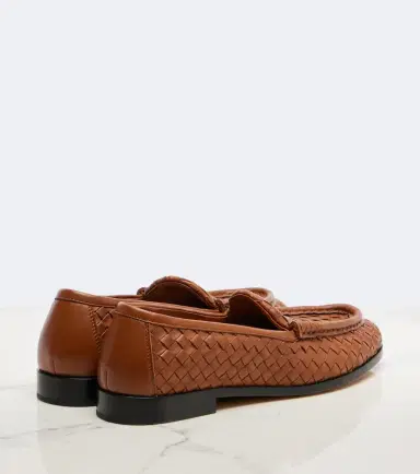 Bottega Veneta Silenzio Intrecciato leather loafers | Thumbnail 4