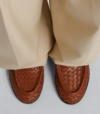 Bottega Veneta Silenzio Intrecciato leather loafers | Thumbnail 6
