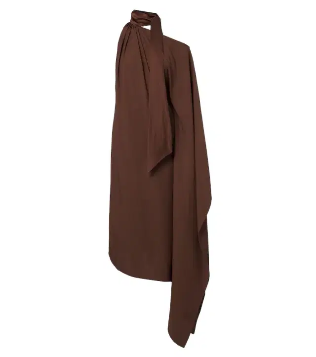 Taller Marmo Atlas asymmetric scarf-detail midi dress