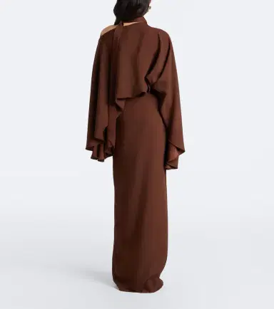 Taller Marmo Brooks scarf-detail caped maxi dress | Thumbnail 3 Taller Marmo Brooks scarf-detail caped maxi dress | Thumbnail 3
