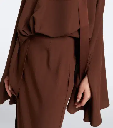 Taller Marmo Brooks scarf-detail caped maxi dress | Thumbnail 4 Taller Marmo Brooks scarf-detail caped maxi dress | Thumbnail 4