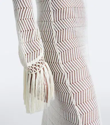 Taller Marmo New Mexico fringed cotton maxi dress | Thumbnail 2 Taller Marmo New Mexico fringed cotton maxi dress | Thumbnail 2