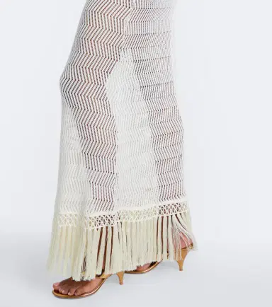Taller Marmo New Mexico fringed cotton maxi dress | Thumbnail 3 Taller Marmo New Mexico fringed cotton maxi dress | Thumbnail 3