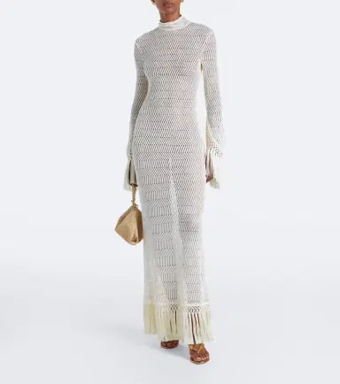 Taller Marmo New Mexico fringed cotton maxi dress | Thumbnail 4 Taller Marmo New Mexico fringed cotton maxi dress | Thumbnail 4
