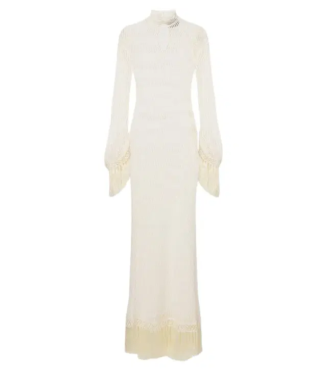Taller Marmo New Mexico fringed cotton maxi dress