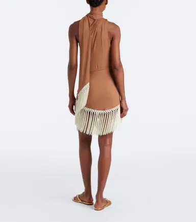 Taller Marmo Siwa scarf-detail swimsuit and beach cover-up set | Thumbnail 4