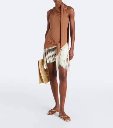 Taller Marmo Siwa scarf-detail swimsuit and beach cover-up set | Thumbnail 7