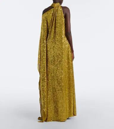 Taller Marmo Atlas Disco sequined one-shoulder gown | Thumbnail 5