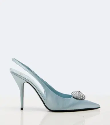 Valentino Garavani Caur Royal satin slingback pumps | Thumbnail 2 Valentino Garavani Caur Royal satin slingback pumps | Thumbnail 2