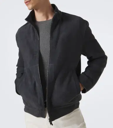 Canali Suede bomber jacket | Thumbnail 6 Canali Suede bomber jacket | Thumbnail 6