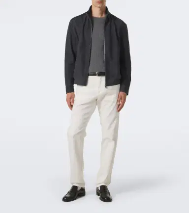 Canali Suede bomber jacket | Thumbnail 7 Canali Suede bomber jacket | Thumbnail 7