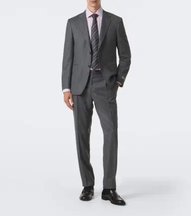 Canali Chalk stripe wool suit | Thumbnail 8