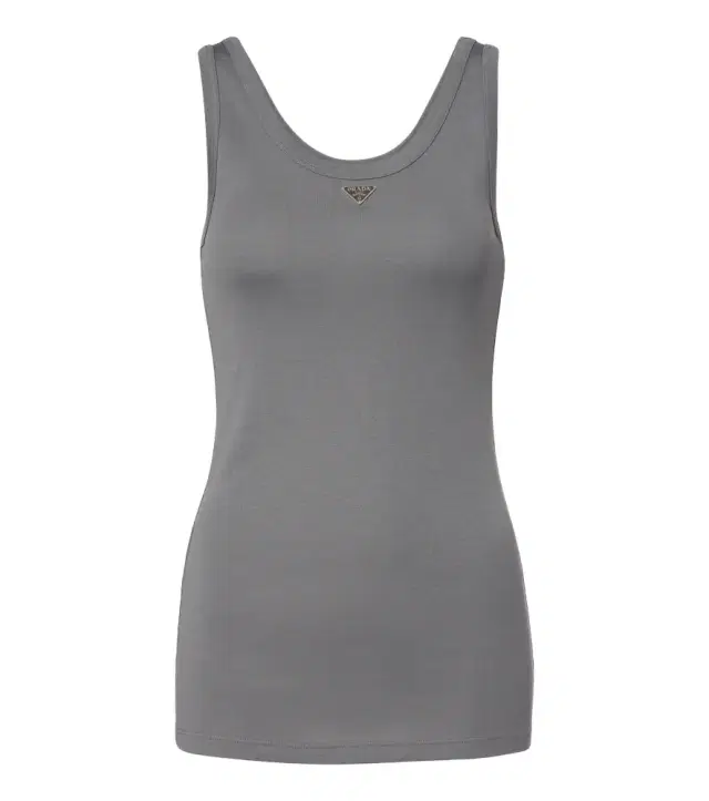 Prada Ribbed-knit cotton tank top