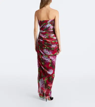 Carolina Herrera Floral silk chiffon bustier dress | Thumbnail 5