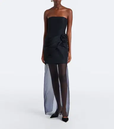 Carolina Herrera Silk faille and organza bustier gown | Thumbnail 2