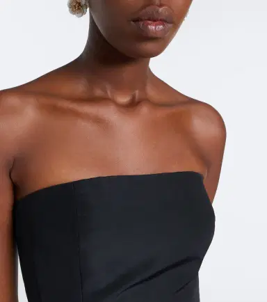 Carolina Herrera Silk faille and organza bustier gown | Thumbnail 4