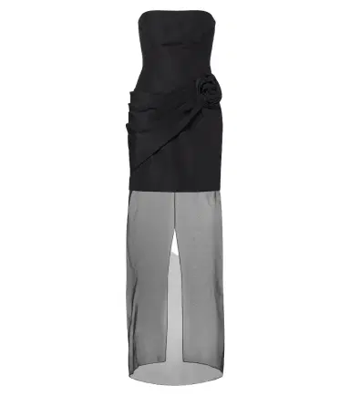 Carolina Herrera Silk faille and organza bustier gown | Thumbnail 1