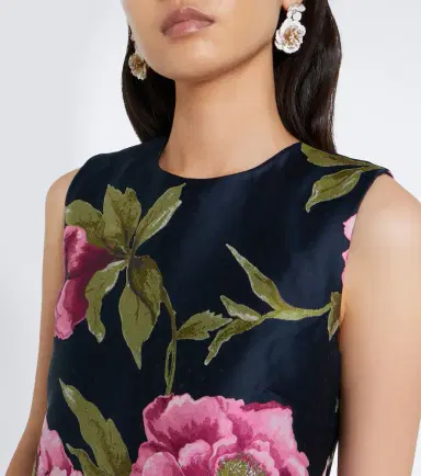 Carolina Herrera Floral jacquard shift dress | Thumbnail 5