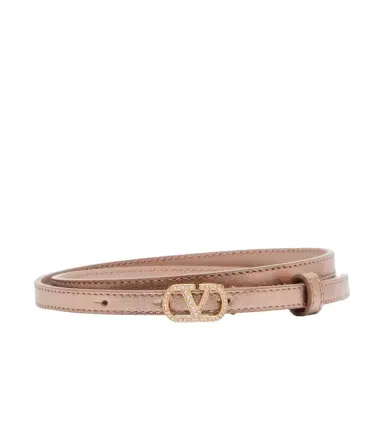 Valentino Garavani VLogo metallic leather belt | Thumbnail 1