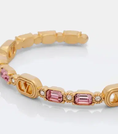 Valentino Ovalette Swarovski-embellished cuff bracelet | Thumbnail 3
