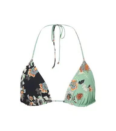 Roberto Cavalli Floral triangle bikini top | Thumbnail 1