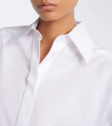 Sportmax Asymmetric cotton poplin shirt | Thumbnail 4