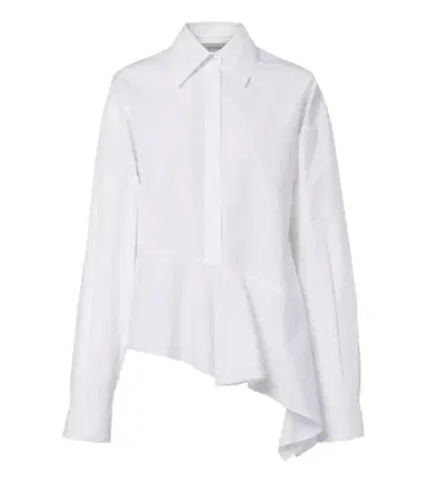 Sportmax Asymmetric cotton poplin shirt | Thumbnail 1