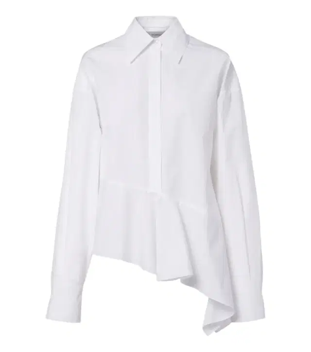 Sportmax Asymmetric cotton poplin shirt
