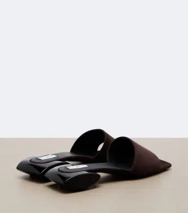 Alaïa Alaïa Ellipse suede mules | Thumbnail 2 Alaïa Alaïa Ellipse suede mules | Thumbnail 2