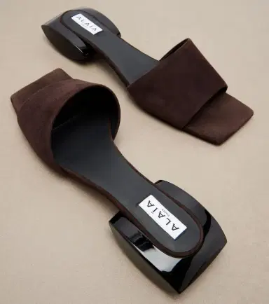 Alaïa Alaïa Ellipse suede mules | Thumbnail 4 Alaïa Alaïa Ellipse suede mules | Thumbnail 4