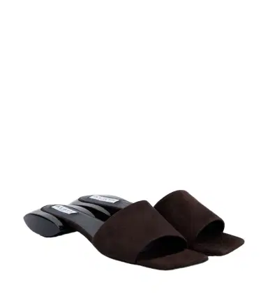 Alaïa Alaïa Ellipse suede mules | Thumbnail 1 Alaïa Alaïa Ellipse suede mules | Thumbnail 1