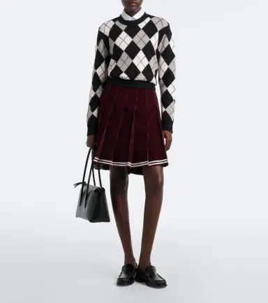 Thom Browne Cotton corduroy pleated miniskirt | Thumbnail 2 Thom Browne Cotton corduroy pleated miniskirt | Thumbnail 2