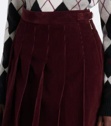 Thom Browne Cotton corduroy pleated miniskirt | Thumbnail 3 Thom Browne Cotton corduroy pleated miniskirt | Thumbnail 3