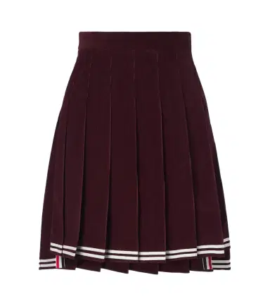 Thom Browne Cotton corduroy pleated miniskirt | Thumbnail 1 Thom Browne Cotton corduroy pleated miniskirt | Thumbnail 1
