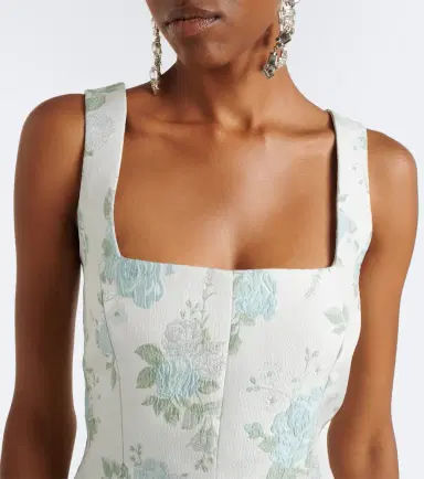Markarian Floral lamé brocade minidress | Thumbnail 3 Markarian Floral lamé brocade minidress | Thumbnail 3