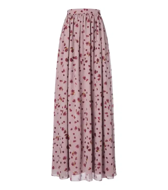 Markarian Morgaine floral chiffon maxi skirt